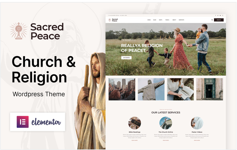 Product Image - Sacred Peace – Religion and Church WordPress Theme Product Image - Sacred Peace – Religion and Church WordPress Theme