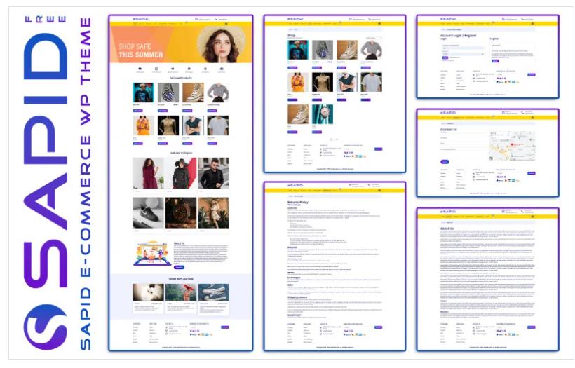 Sapid WordPress eCommerce Theme - FREE