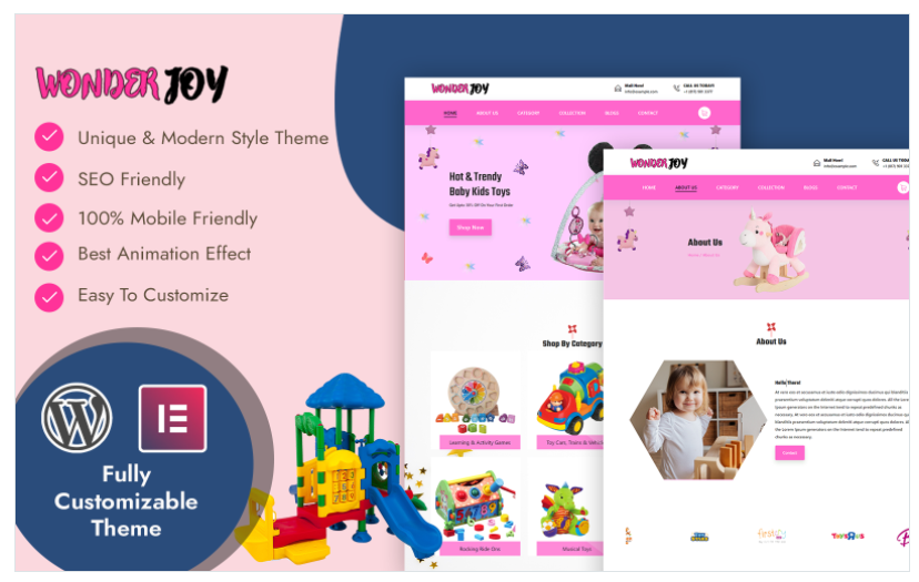 WonderJoy Toys Wordpress Template