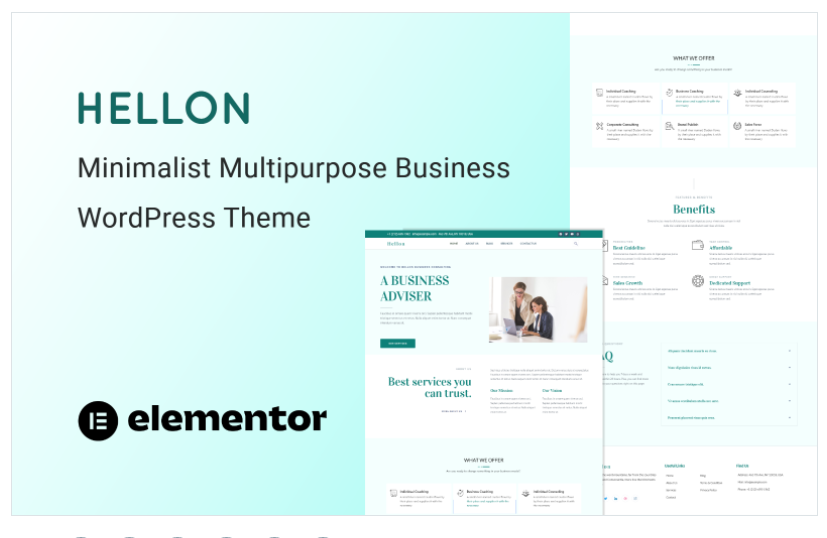 Hellon - Minimalist Multipurpose Fully Responsive Business WordPress Theme