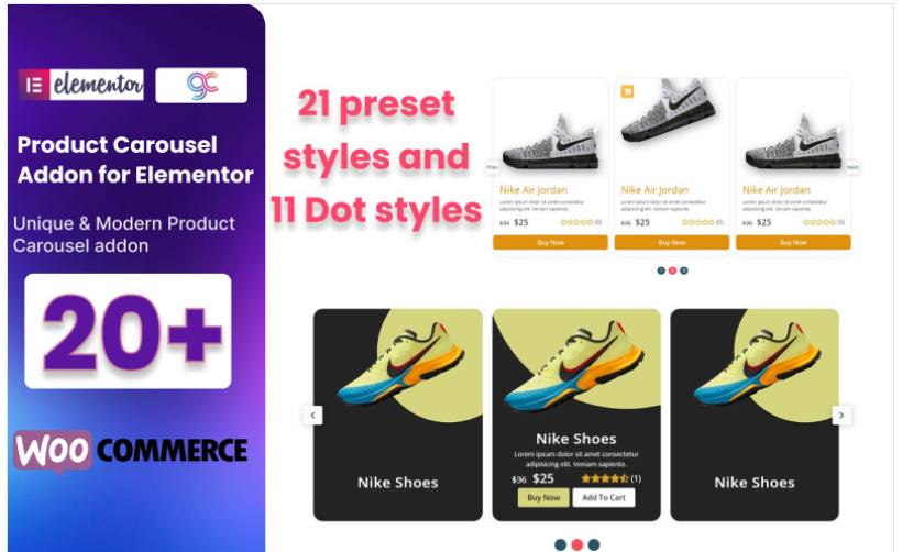 WooCommerce Product Carousel WordPress Plugin For Elementor