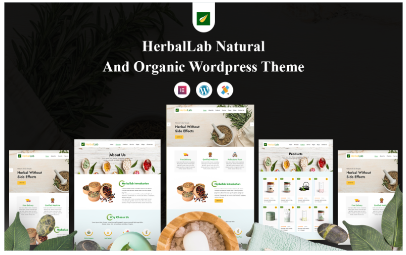 HerbalLab Natural and Organic Wordpress Theme