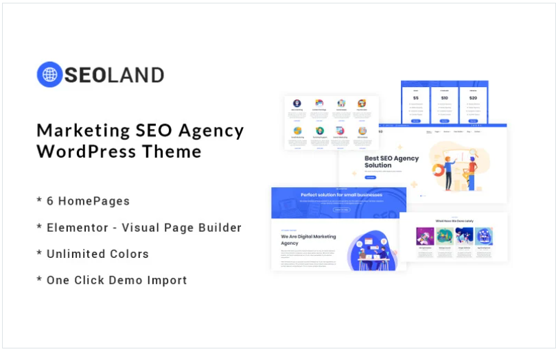 Product Image - SEOLand – Digital Marketing SEO Agency WordPress Theme