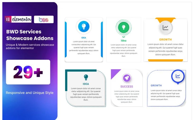 Services Showcase WordPress Plugin For Elementor