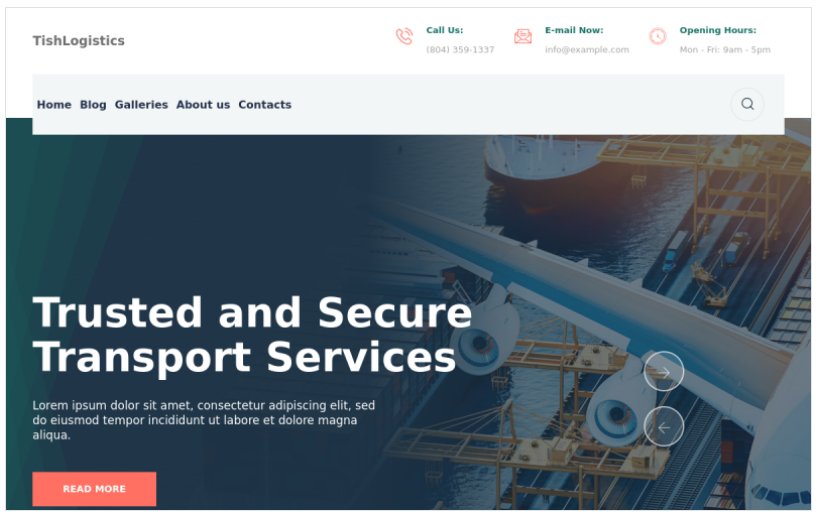TishLogistics - Logistics and Transportation