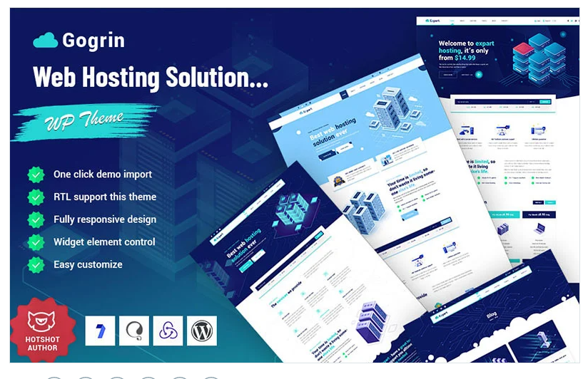 Product Image - Gogrin – Web Hosting Solution WordPress Theme
