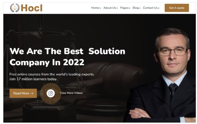 Hocla - Lawyer, Attorney & Law Office Wordpress Theme