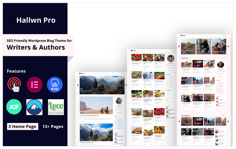 Hallwn Pro | Personal SEO Friendly Wordpress Blog Theme
