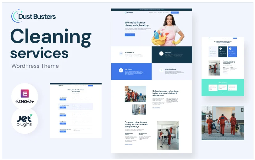 Dust Busters - Cleaning Services Business WordPress Theme