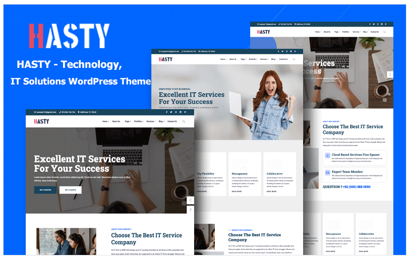 Hasty - IT Solutions, Technology & Multipurpose WordPress Theme