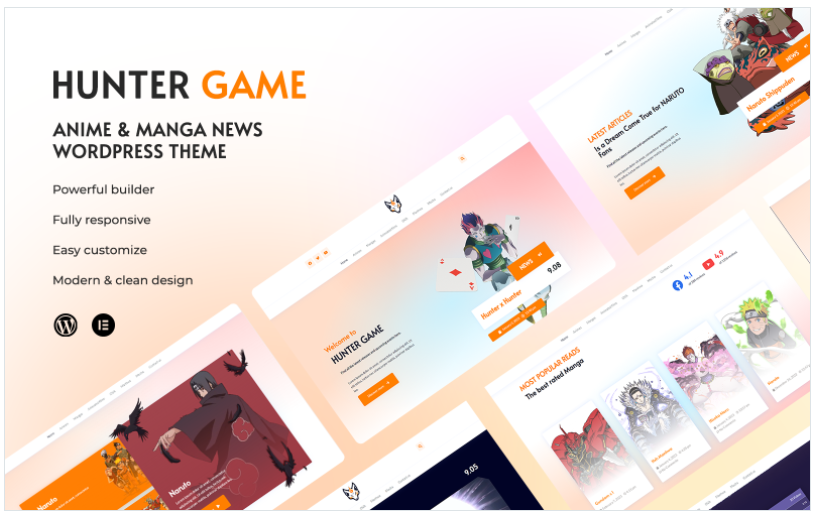 Hunter Game - Anime & manga News WordPress Theme
