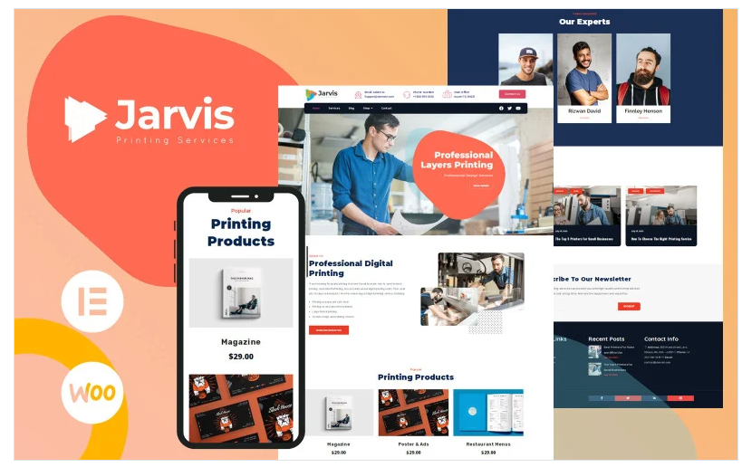 Jarvis - Design & Printing WordPress Theme