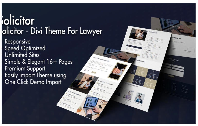 Solicitor - Divi WordPress Theme For Lawyer
