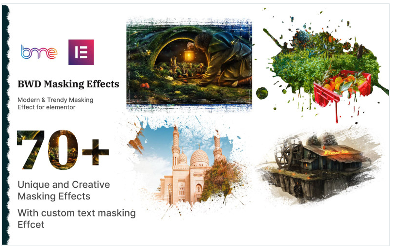 Product Image - Masking Effects WordPress Plugin For Elementor With Image And Custom Text Masking