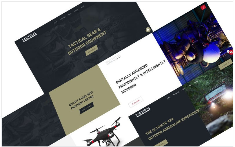 Tactical Dynamics Defence Security and Off Road WordPress theme