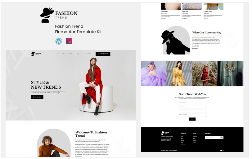Fashion Trend - Ready to Use Elementor Template Kit
