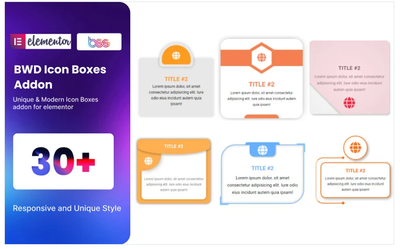 Icon Box WordPress Plugin For Elementor