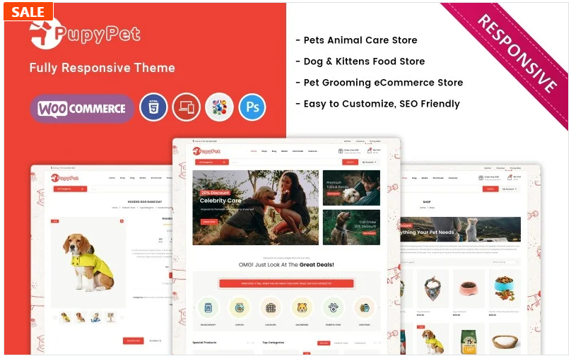 Pupypet - Pet Shop and Pet Accessories Woocommerce Theme