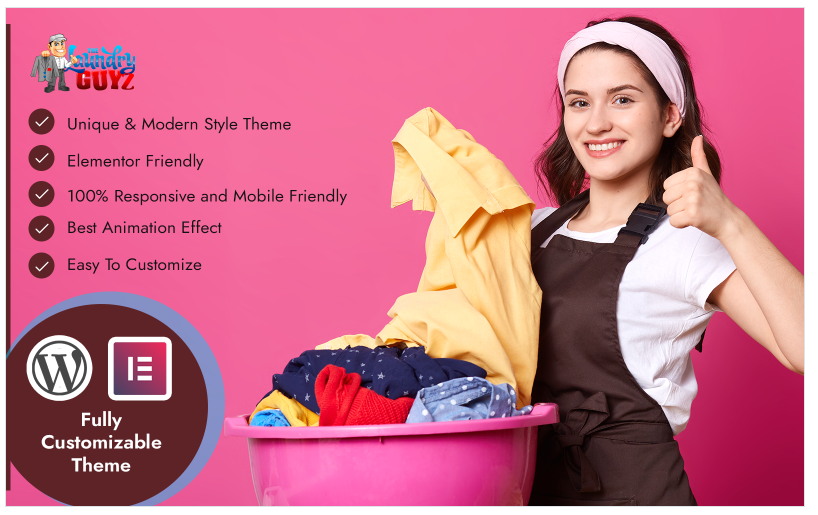 Laundry Guyz, Dry Cleaning Services WordPress Theme