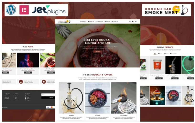Smoke Nest - Hokkah Bar WordPress Theme