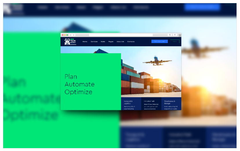 Translogic Transport and Logistics WordPress Theme