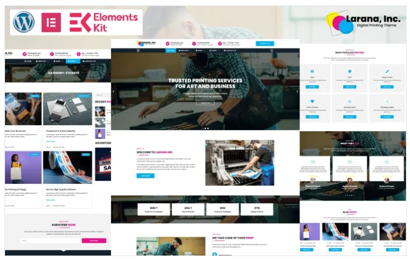 Product Image - Larana Inc – Digital Printing WordPress Theme Product Image - Larana Inc – Digital Printing WordPress Theme