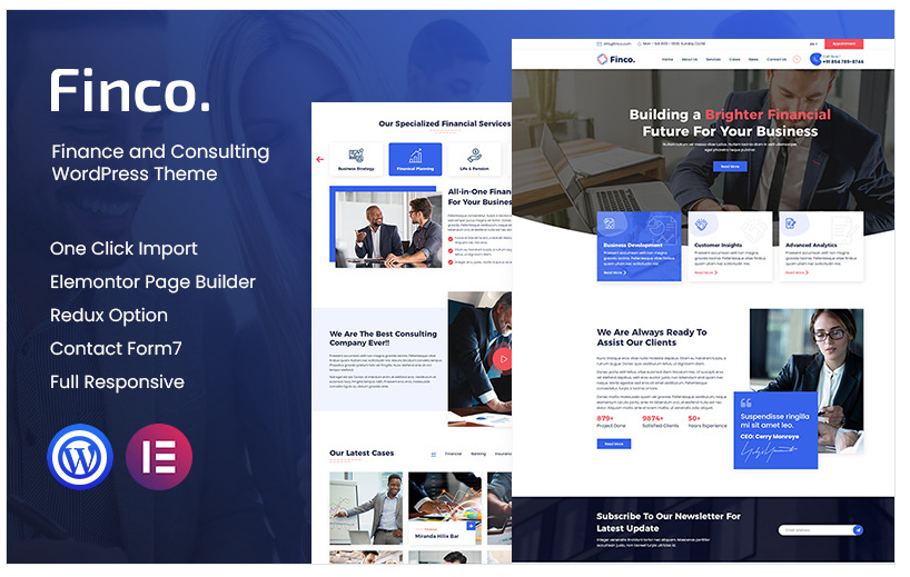 Finco - Finance and Consultinge WordPress Theme