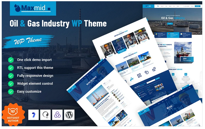 Product Image - Maxmid – Oil & Gas Industry WordPress Theme