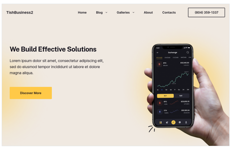 TishBusiness2 - Business WordPress Theme