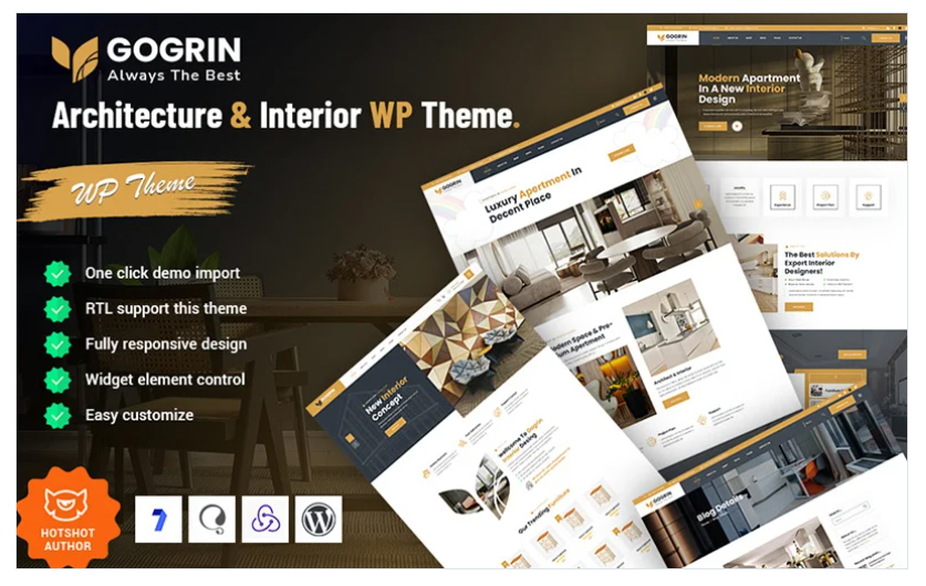 Gogrin - Architecture and Interior Design WordPress Theme