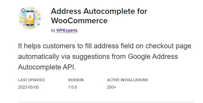 Address Field Autocomplete For WooCommerce