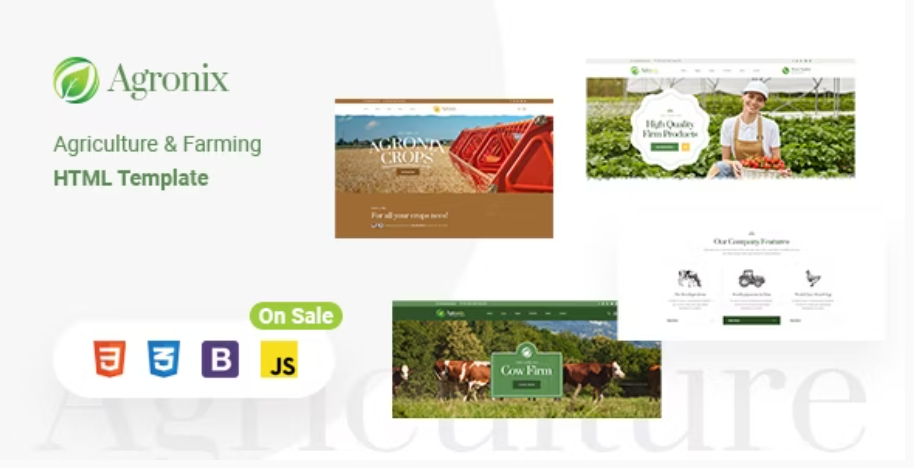 Agronix - Organic Farm Agriculture HTML5 Template