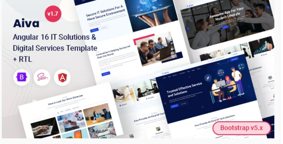 Aiva - Technology & IT Services Angular Template
