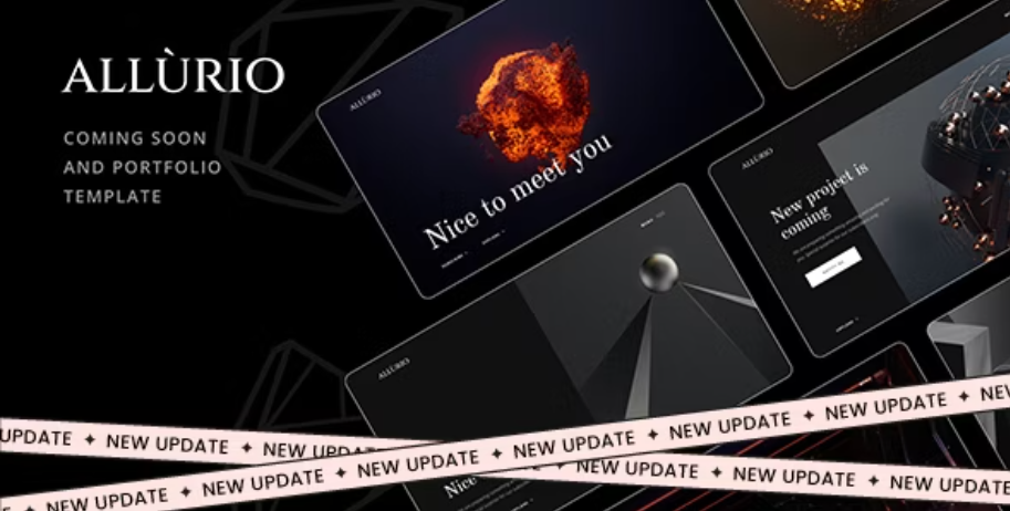 Allurio - Coming Soon and Portfolio Template