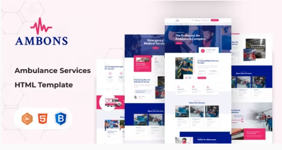 Ambons - Ambulance Service HTML Template