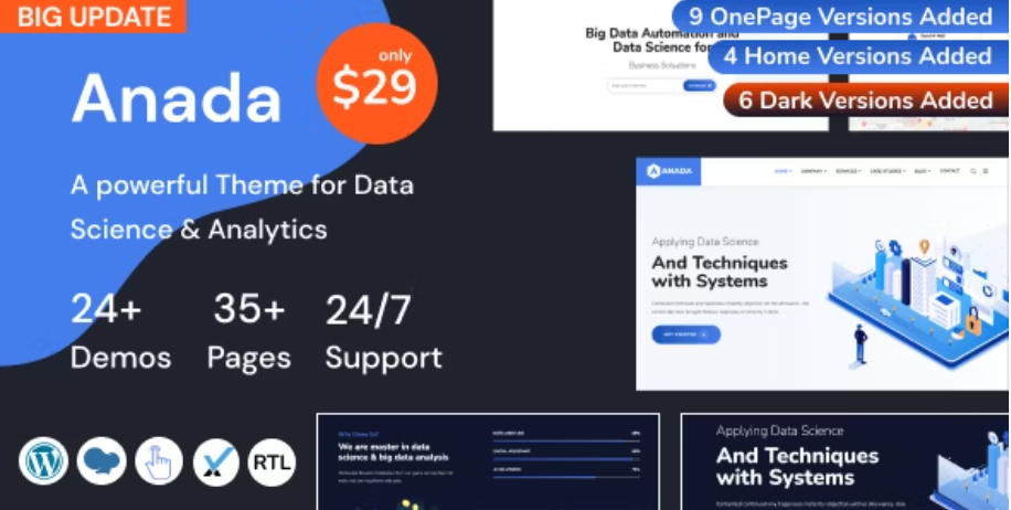Anada - Data Science & Analytics Template