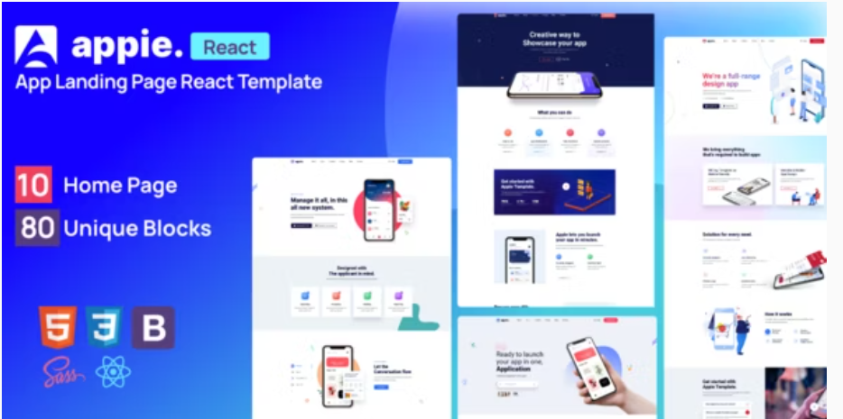 Appie - React app landing page