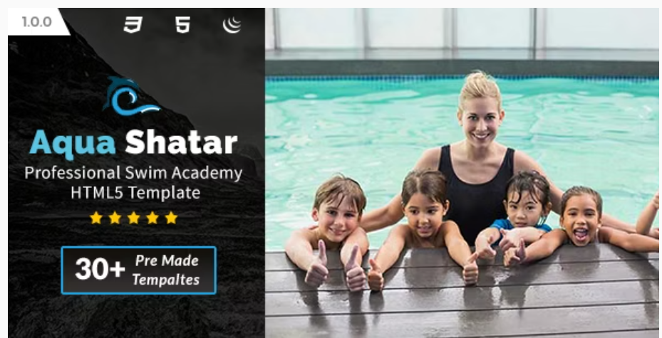 Aqua Shatar - Professional Swim Academy Temmplate