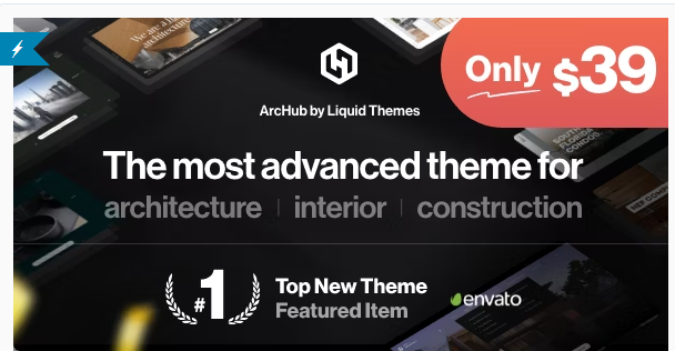 Product Image - ArcHub – Architecture and Interior Design WordPress Theme 1.2.6