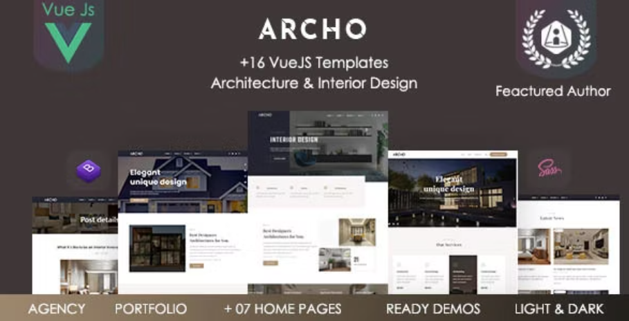 Archo - Vue Architecture & Interior Template