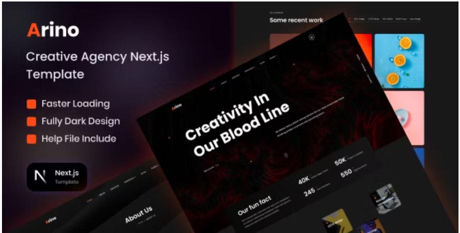 Arino - Creative Agency Nextjs Template