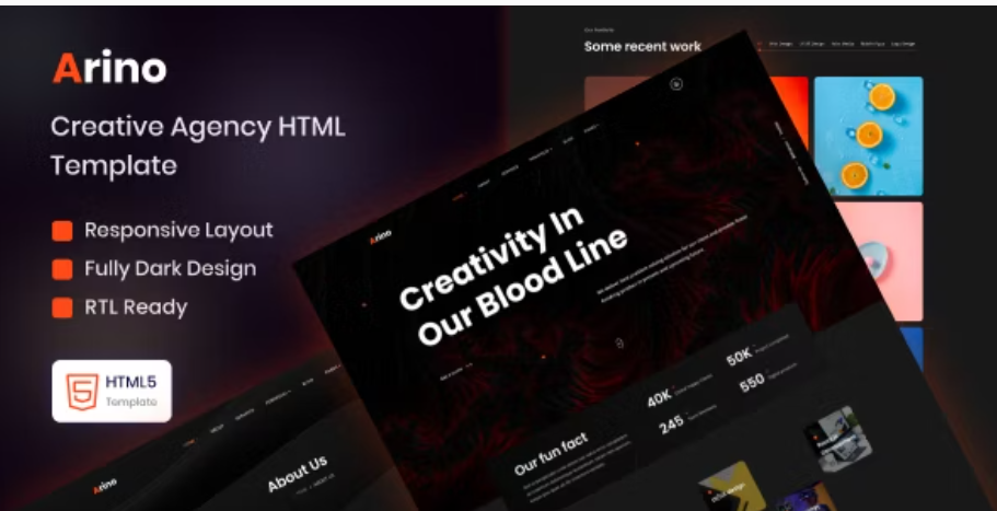 Arino - Creative Agency Template