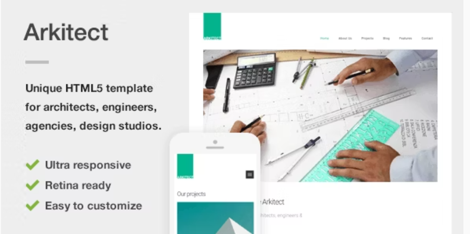 Arkitect - HTML Template for Architects, Engineers