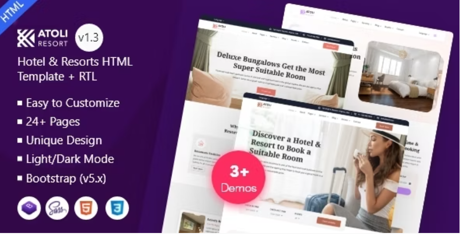 Atoli - Hotel & Resorts Booking HTML Template