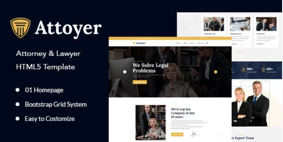 Attorney & Lawyer HTML5 Bootstrap Template