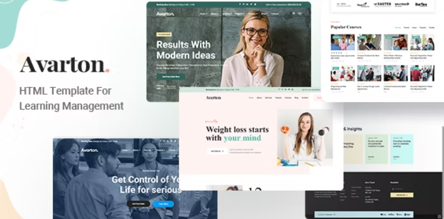 Avarton - Coach Online Courses Template
