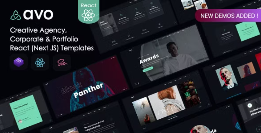 Avo - React Creative Agency & Showcase Portfolio