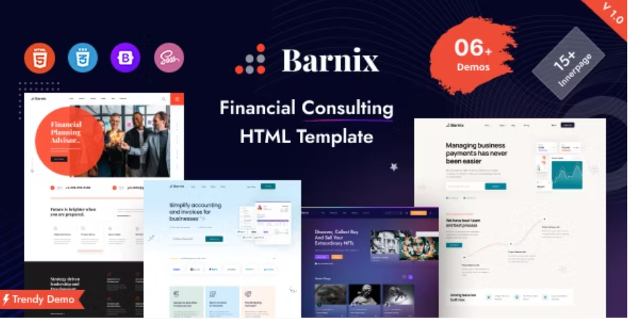 Barnix - Business & Financial HTML Template