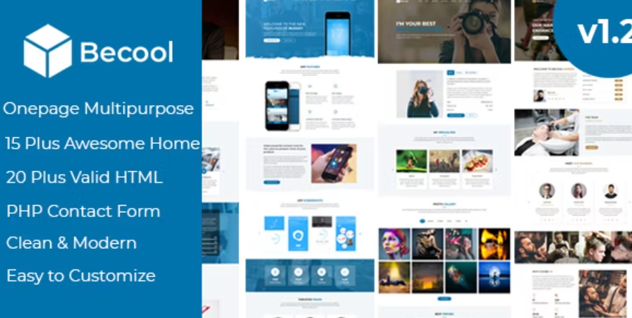 Becool - Onepage Multipurpose Template