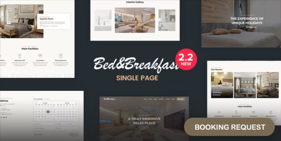 Bed&Breakfast Single Page Template